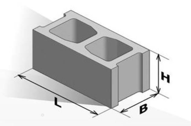 Камни бетонные стеновые шириной 190 мм