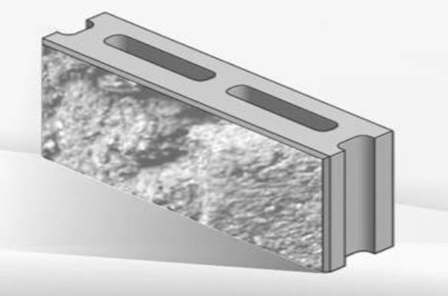 Камни бетонные сплошные