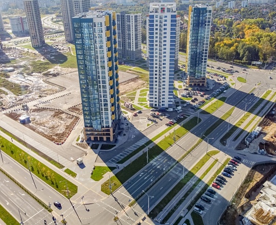 Строительство ул. Леонида Левина в ЖК «Минск-Мир»