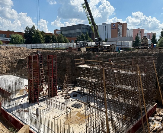 Возведение снегосплавного пункта в районе пер. Софьи Ковалевской в  г. Минске 