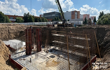 Возведение снегосплавного пункта в районе пер. Софьи Ковалевской в  г. Минске 