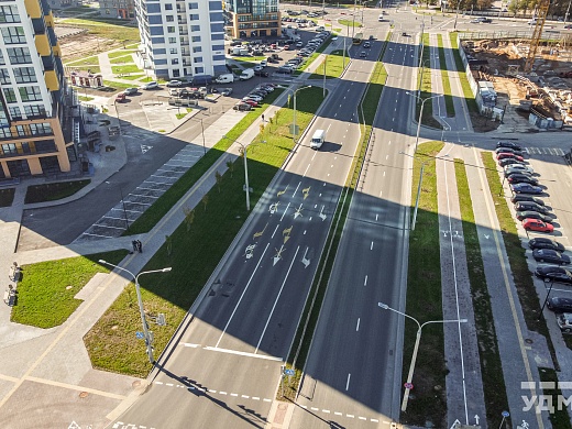 Строительство ул. Леонида Левина в ЖК «Минск-Мир»