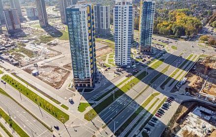 Строительство ул. Леонида Левина в ЖК «Минск-Мир»