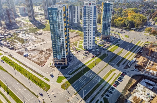 Строительство ул. Леонида Левина в ЖК «Минск-Мир»